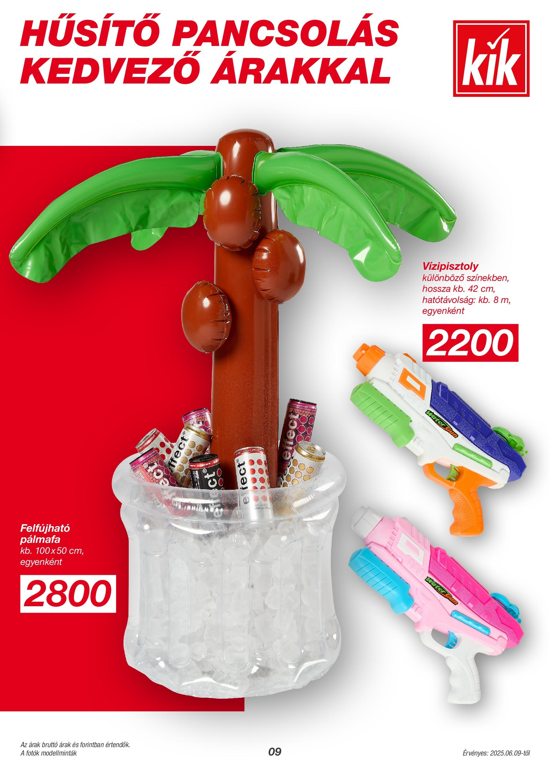 KiK Akciós újság - 2025.06.08. -tól/töl > akció, lapozható szórólap 🛍️ | Oldal: 9