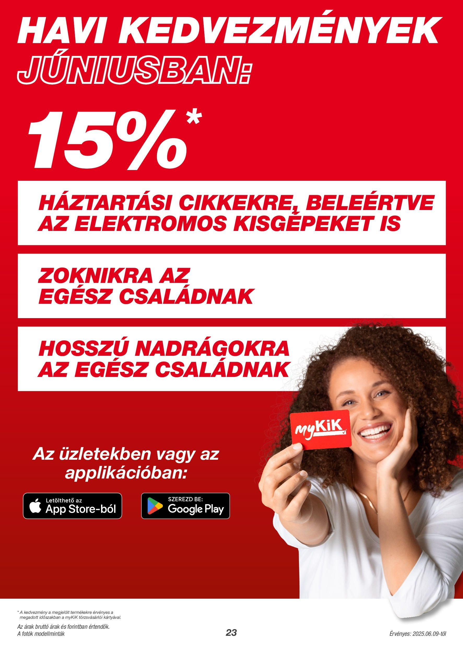 KiK Akciós újság - 2025.06.08. -tól/töl > akció, lapozható szórólap 🛍️ | Oldal: 23