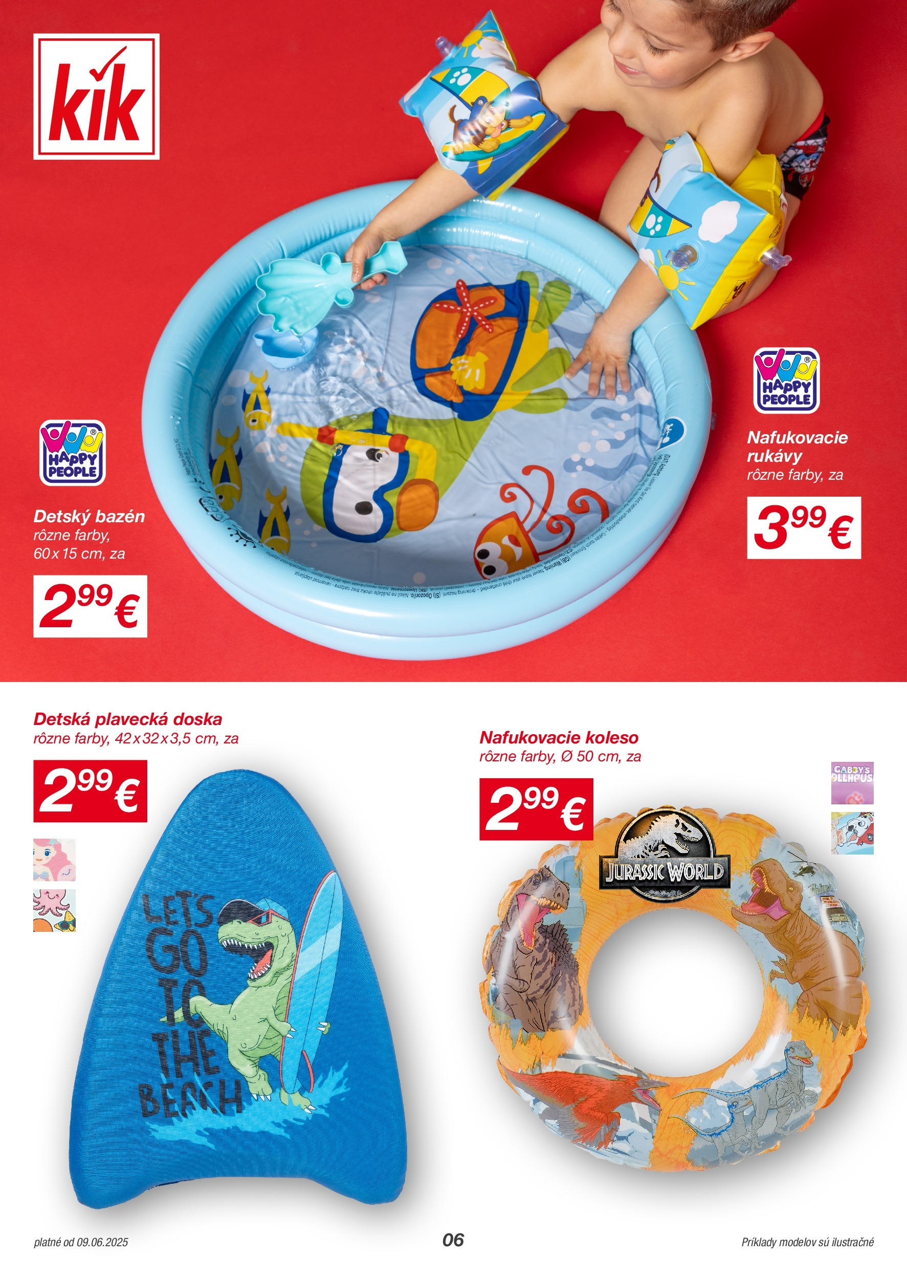 Kik - KiK leták platný do 15.06.2025 od 08.06.2025 → Aktuálny textil výpredaj online | Strana: 6 | Produkty: Bazén, Detský bazén