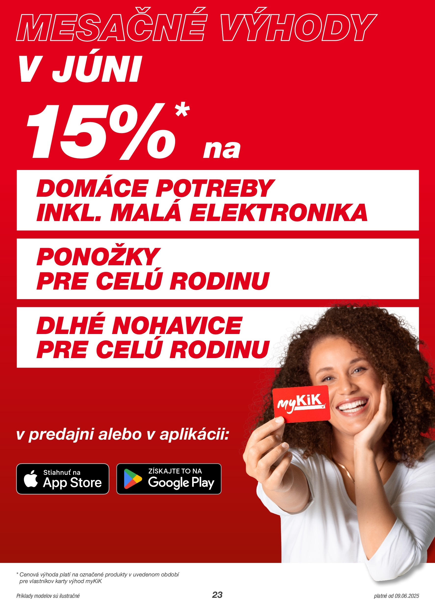 Kik - KiK leták platný do 15.06.2025 od 08.06.2025 → Aktuálny textil výpredaj online | Strana: 23 | Produkty: Nohavice, Ponožky