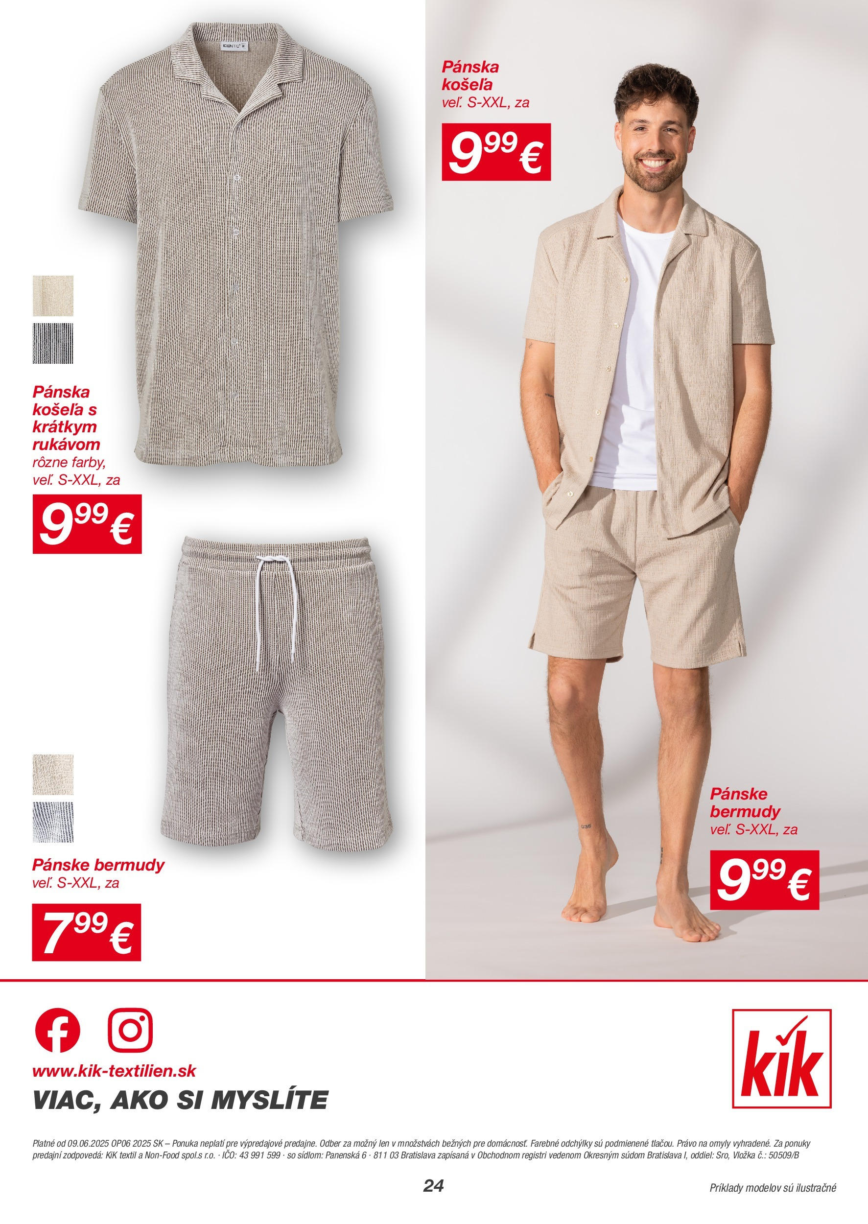 Kik - KiK leták platný do 15.06.2025 od 08.06.2025 → Aktuálny textil výpredaj online | Strana: 24 | Produkty: Košeľa