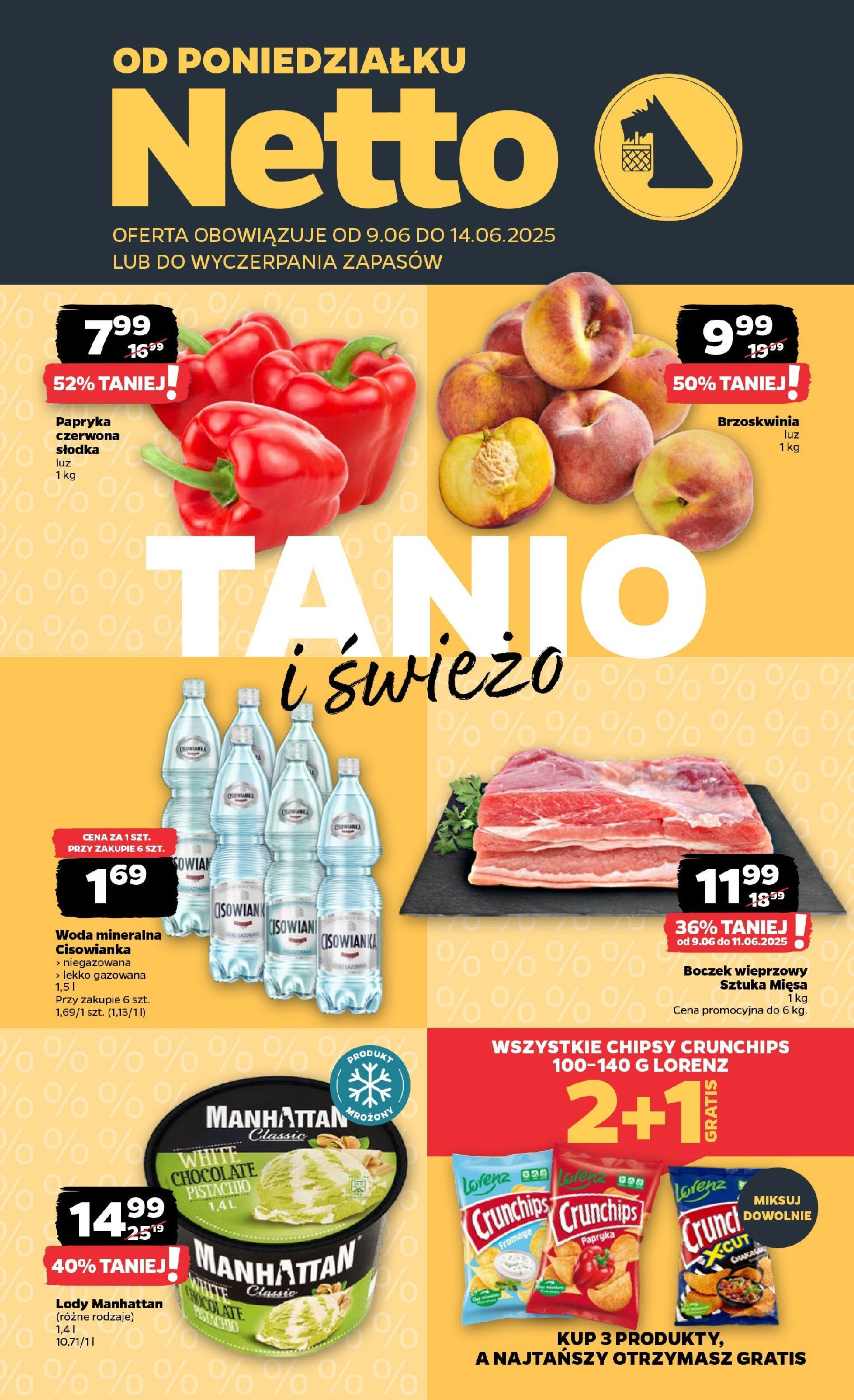 NETTO Gazetka spożywcza od 09.06.2025 - Nowa ulotka (PFD) - Numer strony 1