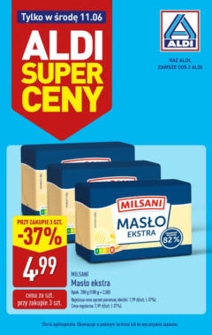 Pogląd gazetki "Promocja tylko w środę" ze sklepu Aldi ważnej od 11.06.2025