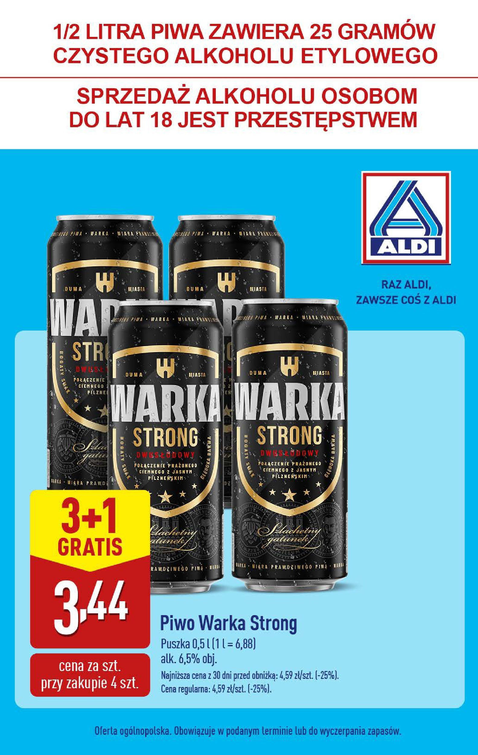Aldi Gazetka - Promocja weekend od 12.06.2025 - Ulotka PDF, promocje | Strona: 2 | Produkty: Warka, Piwo Warka, Piwo