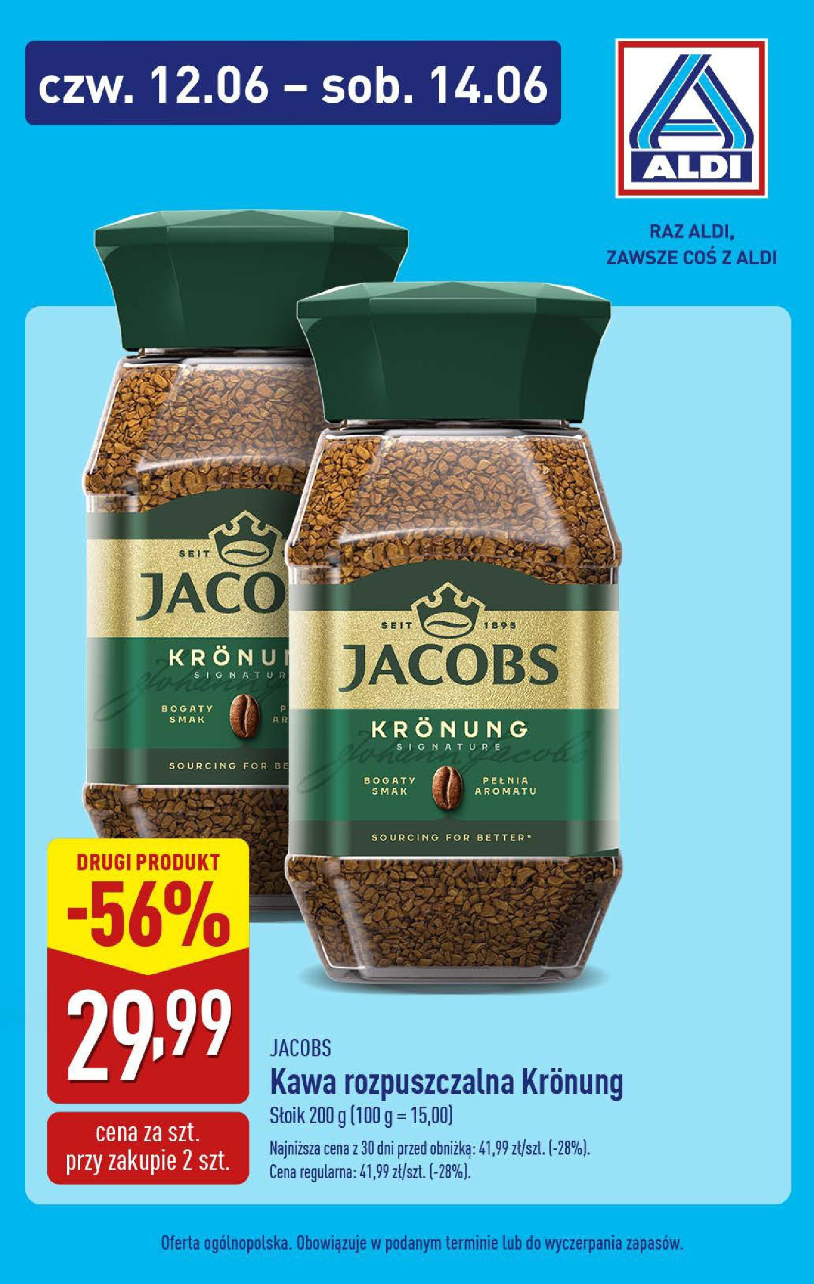 Aldi Gazetka - Promocja weekend od 12.06.2025 - Ulotka PDF, promocje | Strona: 3 | Produkty: Kawa rozpuszczalna, Kawa