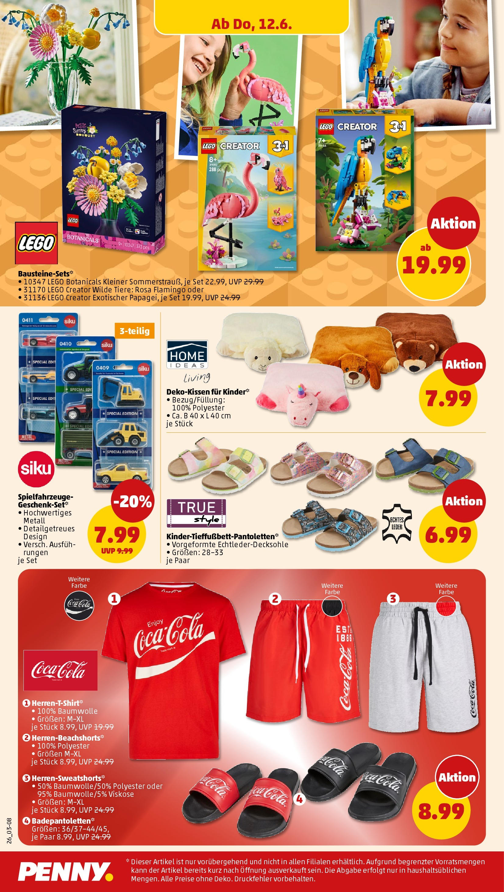 Penny prospekt Bremen (ab 10.06.2025) » Angebote Online | Seite: 28 | Produkte: Coca cola, T-Shirt, Sweatshorts, Cola