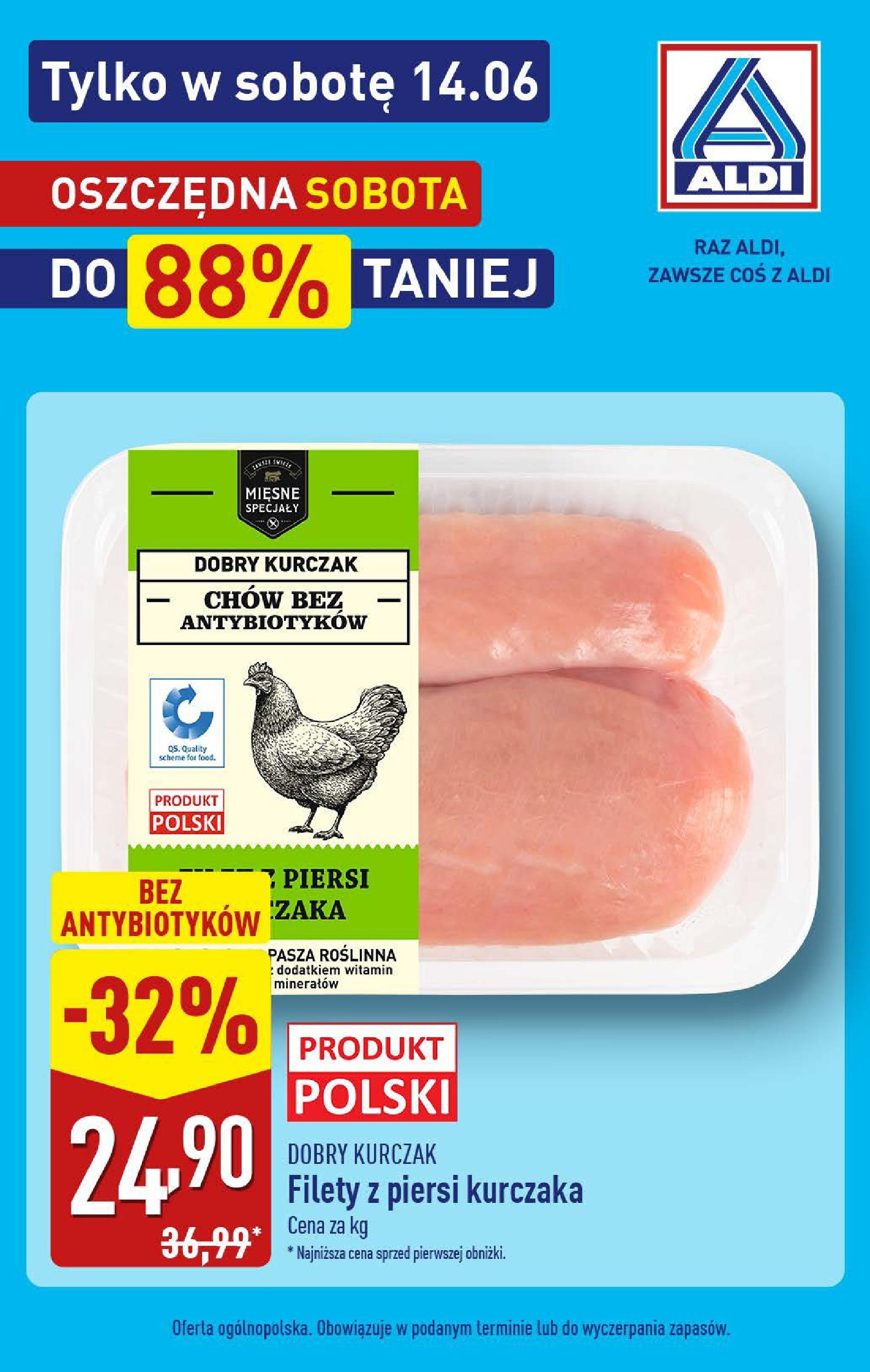Aldi Promocja sobota od 14.06.2025 - Nowa Gazetka - Numer strony 1