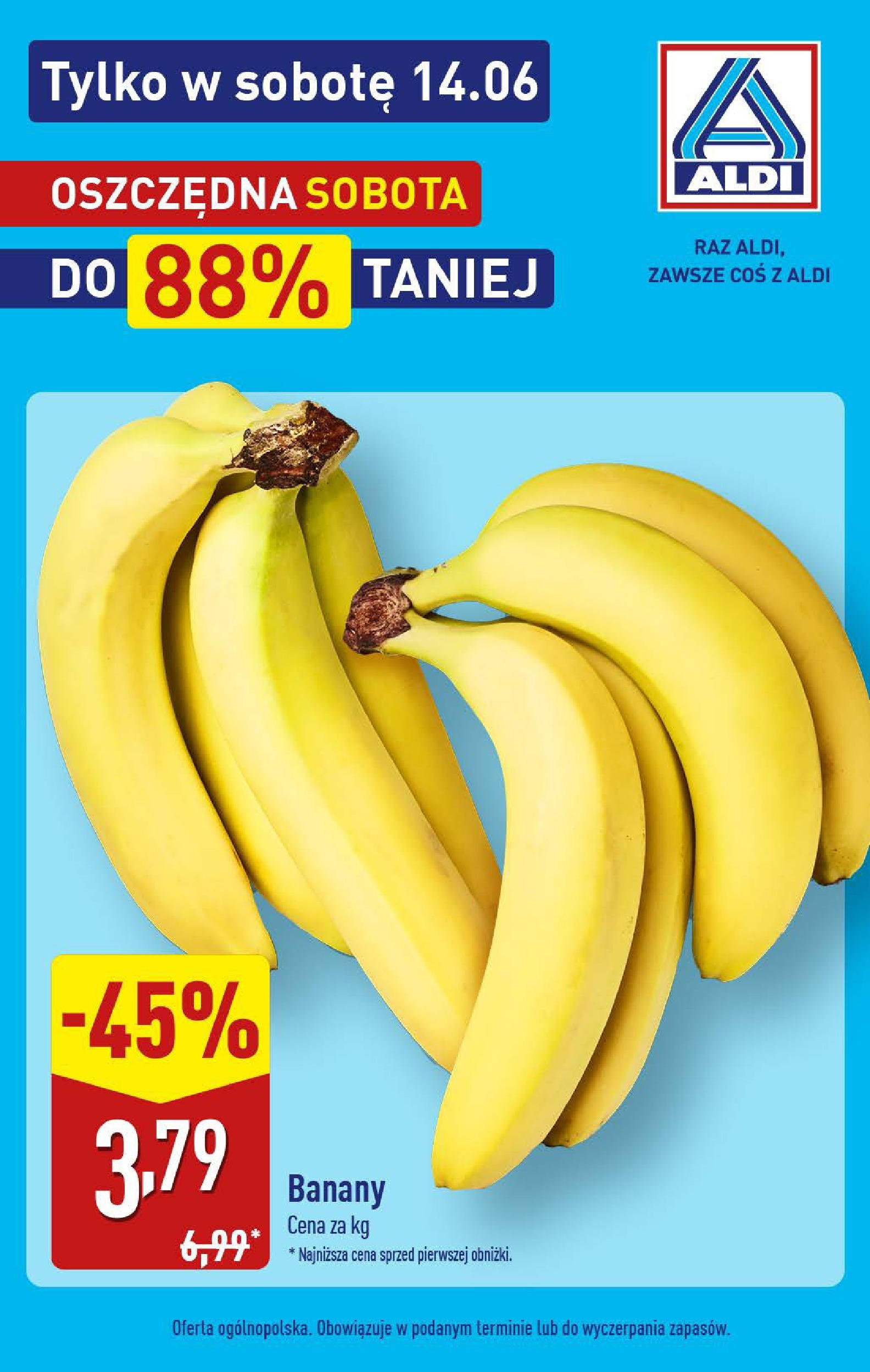 Aldi Gazetka - Promocja sobota od 14.06.2025 - Ulotka PDF, promocje | Strona: 4 | Produkty: Banany