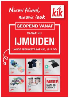 KiK - Geopend folder Ijmuiden - Voorbeeld van een folder van KiK, geldig van 05.06.2025