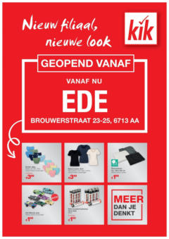 KiK - Geopend folder Ede Brouwerstraat - Voorbeeld van een folder van KiK, geldig van 05.06.2025