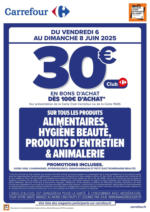 Carrefour OPERATION BON D’ACHAT SUR L’ALIMENTAIRE CE WEEK-END - au 08.06.2025