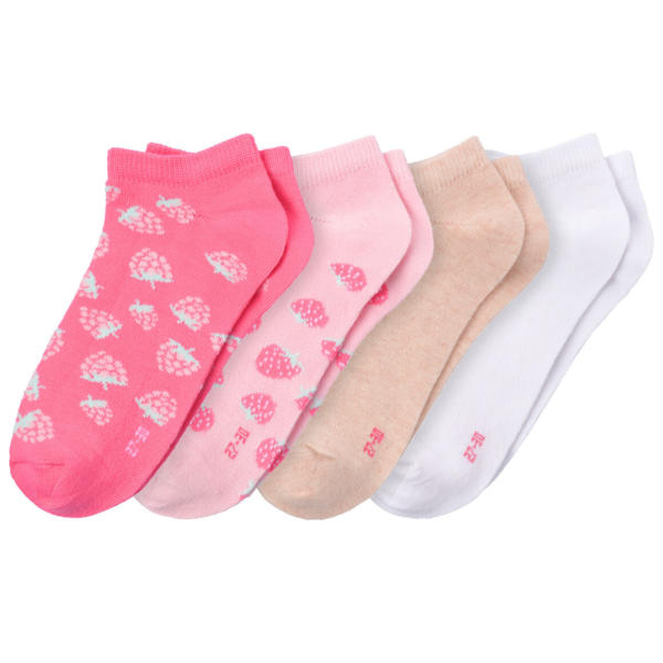 4 Paar Mädchen Sneaker-Socken im Set