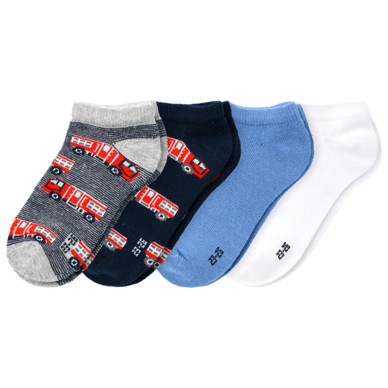 4 Paar Jungen Sneaker-Socken im Set