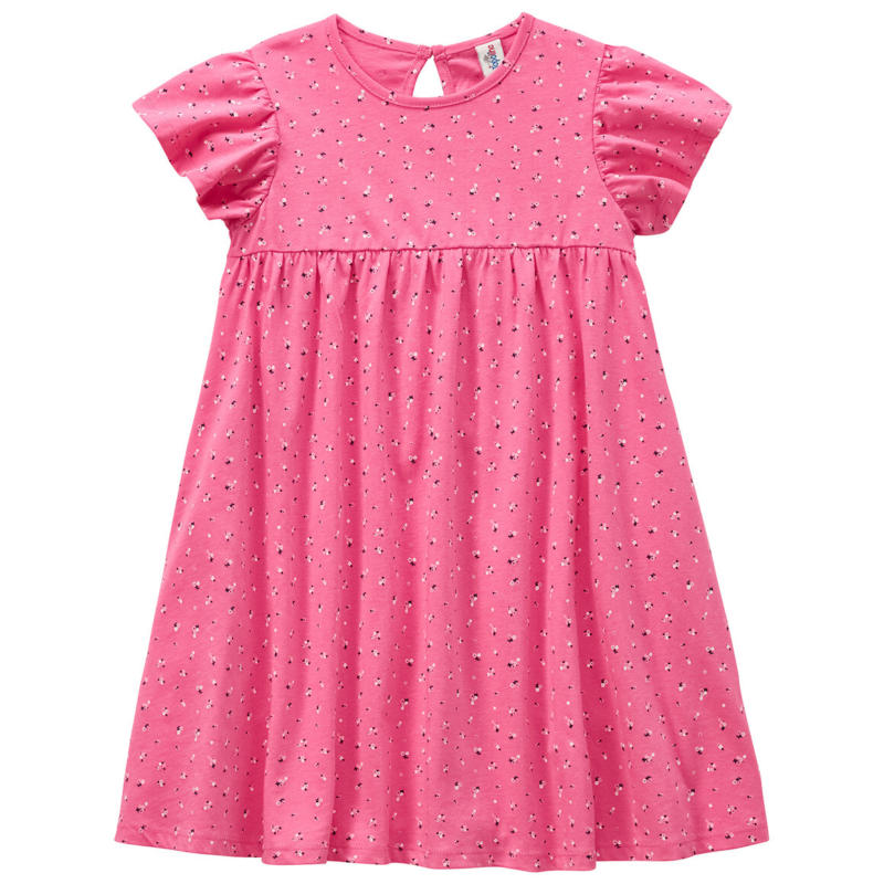 Mädchen Kleid mit Blümchen-Allover