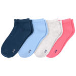 Ernsting's family 4 Paar Mädchen Sneaker-Socken meliert - bis 18.06.2025