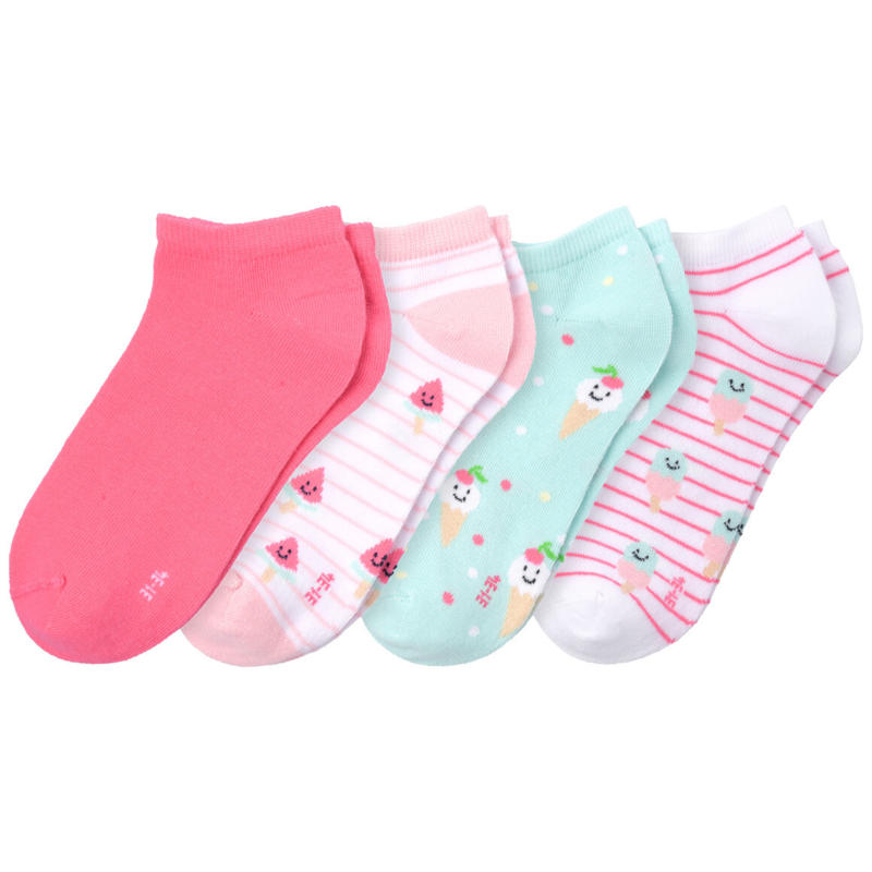 4 Paar Mädchen Sneaker-Socken im Set