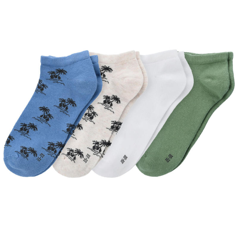 4 Paar Jungen Sneaker-Socken im Set
