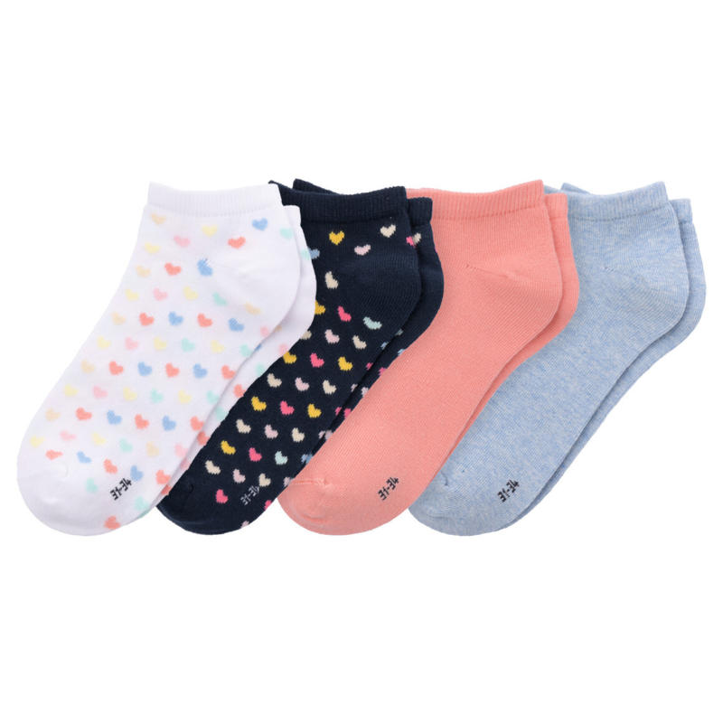 4 Paar Mädchen Sneaker-Socken im Set