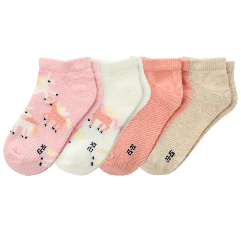 4 Paar Mädchen Sneaker-Socken im Set