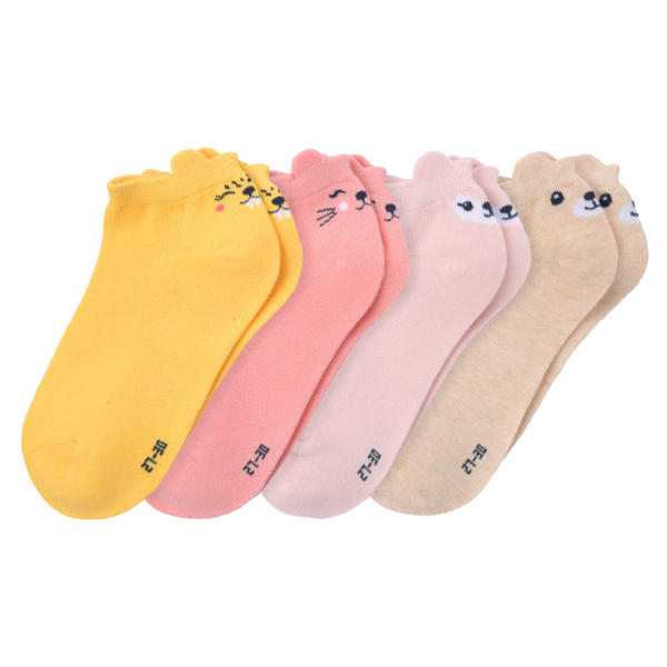 4 Paar Mädchen Sneaker-Socken im Set