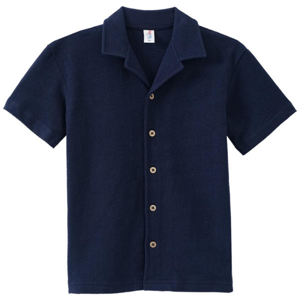 Jungen Strick-Hemd unifarben