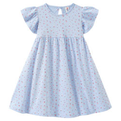 Mädchen Kleid mit Blümchen-Allover