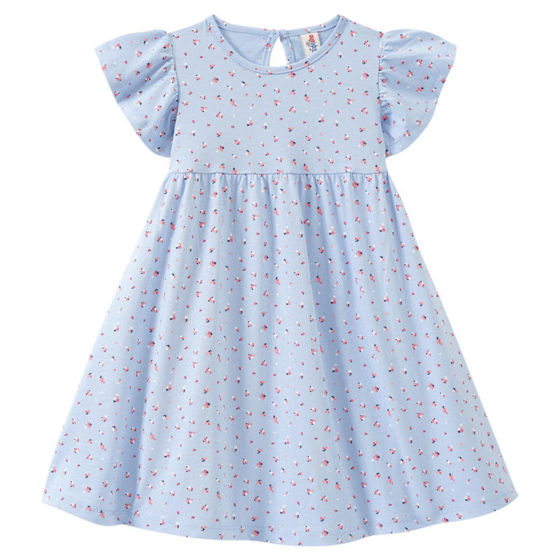 Mädchen Kleid mit Blümchen-Allover