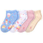Ernsting's family 4 Paar Mädchen Sneaker-Socken im Set - bis 18.06.2025