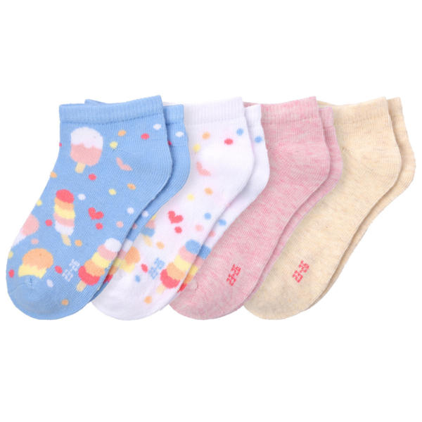 4 Paar Mädchen Sneaker-Socken im Set