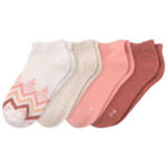 Ernsting's family 4 Paar Mädchen Sneaker-Socken mit Picotkante - bis 18.06.2025