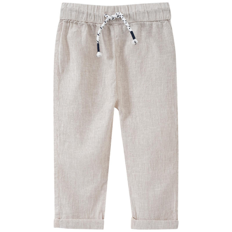 Baby Leinen-Hose mit Streifen