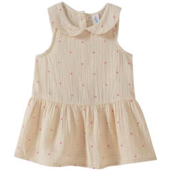 Baby Musselin-Kleid mit Bubikragen