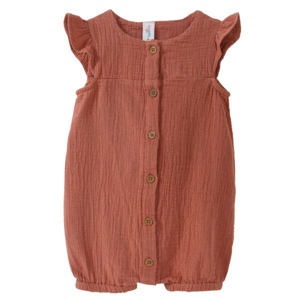 Baby Musselin-Overall mit Knopfleiste