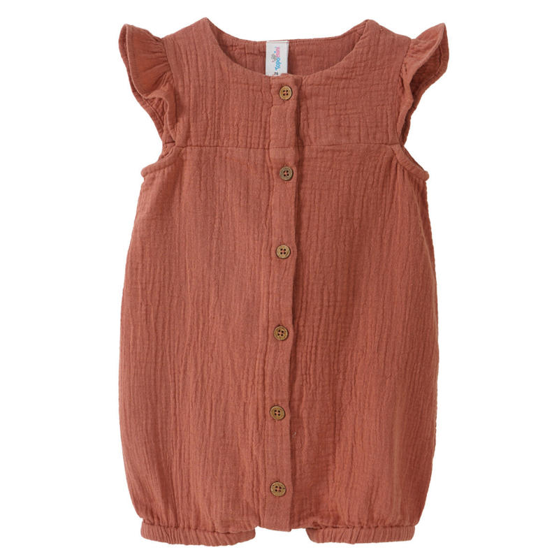Baby Musselin-Overall mit Knopfleiste