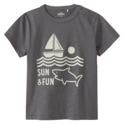 Baby T-Shirt mit Flockprint