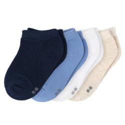 4 Paar Baby Sneaker-Socken unifarben