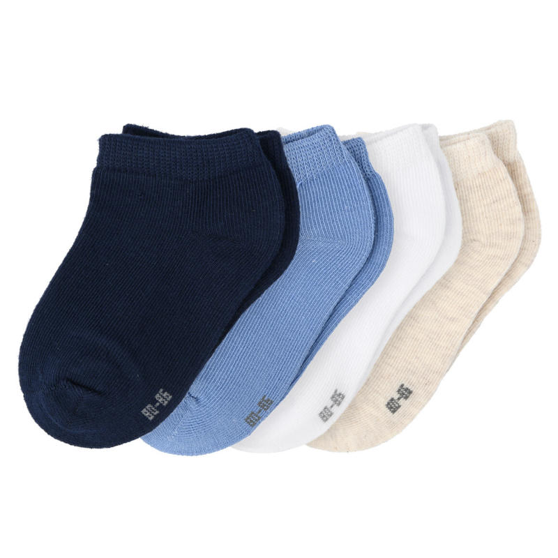 4 Paar Baby Sneaker-Socken unifarben