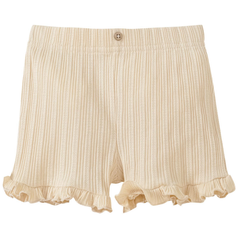Baby Shorts mit Ajour-Muster
