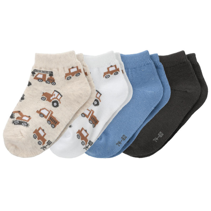 4 Paar Baby Sneaker-Socken im Set
