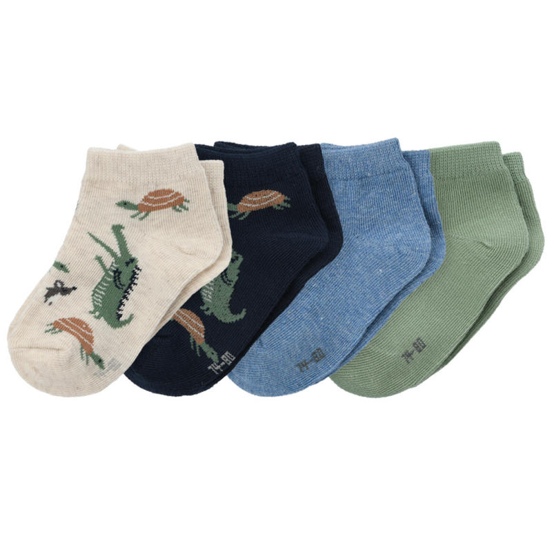 4 Paar Baby Sneaker-Socken im Set