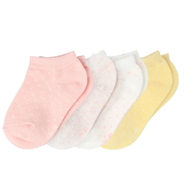 4 Paar Baby Sneaker-Socken mit Punkten