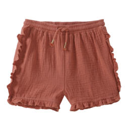 Baby Musselin-Shorts mit Rüschen