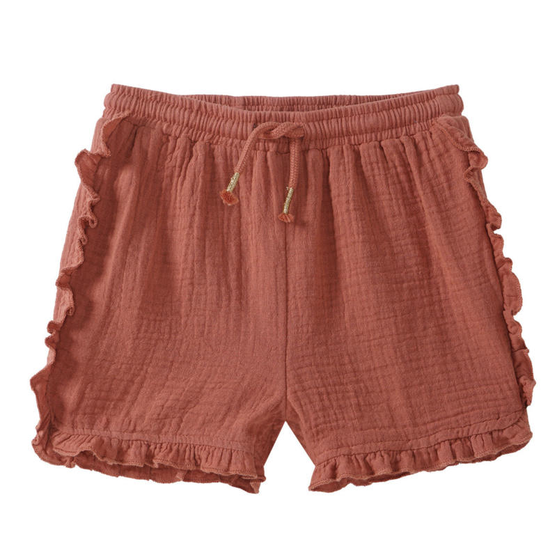 Baby Musselin-Shorts mit Rüschen
