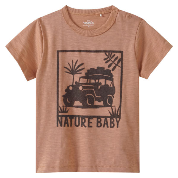 Baby T-Shirt mit Flockprint