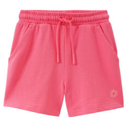 Mädchen Sweatshorts mit Glitzer-Print