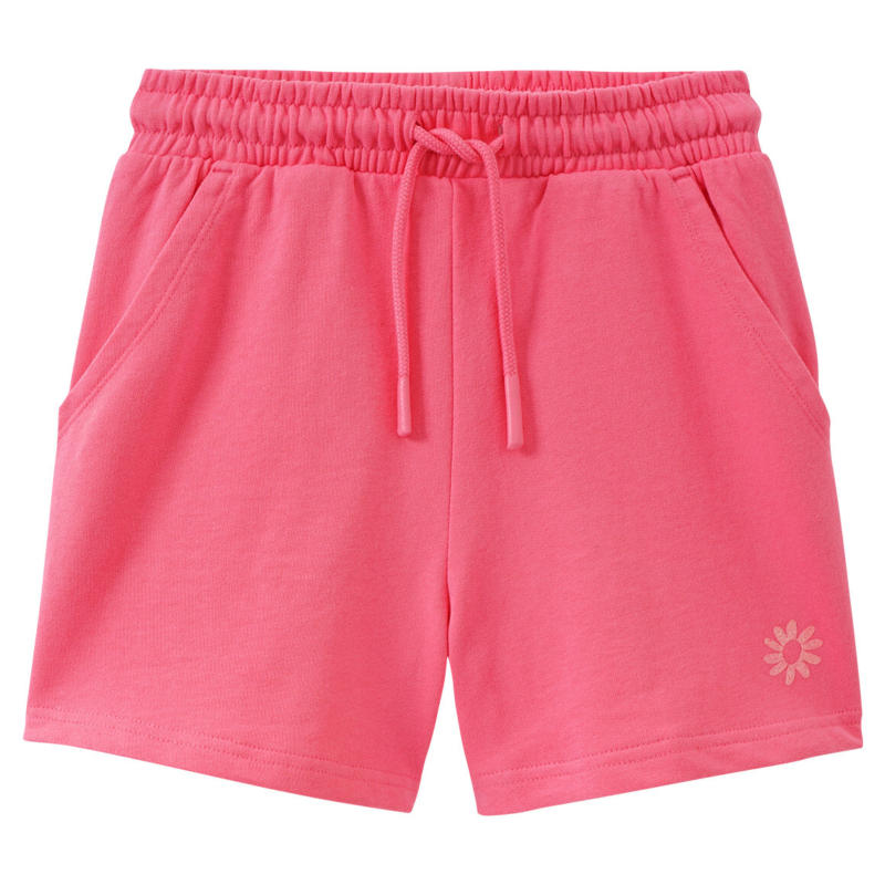 Mädchen Sweatshorts mit Glitzer-Print