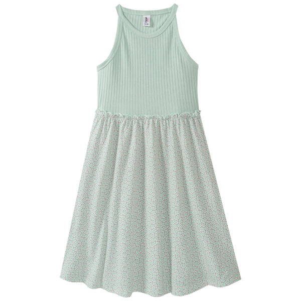 Mädchen Kleid mit Blümchen-Allover