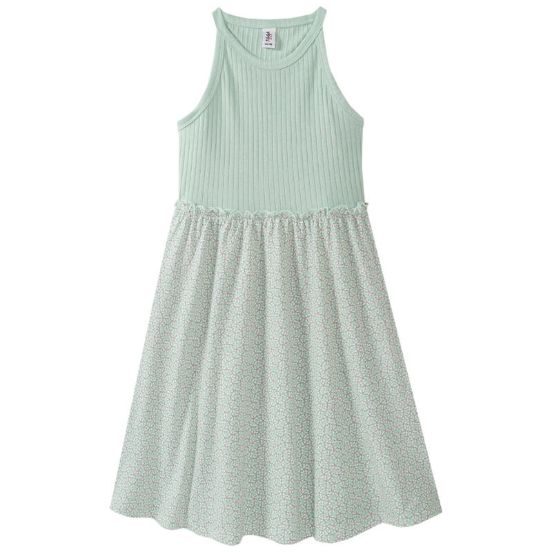 Mädchen Kleid mit Blümchen-Allover
