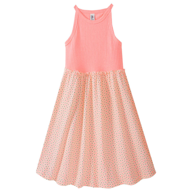 Mädchen Kleid mit Blümchen-Allover