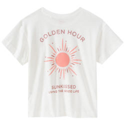 Mädchen T-Shirt mit Rücken-Print